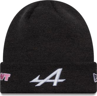 New Era Alpine F1 Team Polyana Knit Beanie Hat, Black, Official 2025 Collection