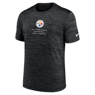 Nike Pittsburgh Steelers Velocity Nike Mens Dri-FIT NFL T-Shirt in Black | NKPQ00A7L-QMV