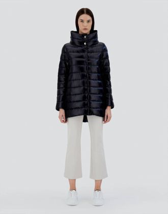 Herno Amelia A-Shape Jacket In Black