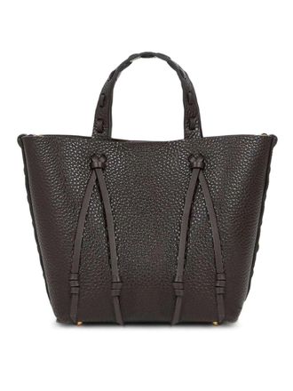 Etro Essential Shopping Bag In Black Leather