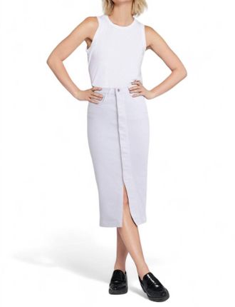 Current Elliott Insignia Skirt In Optic White