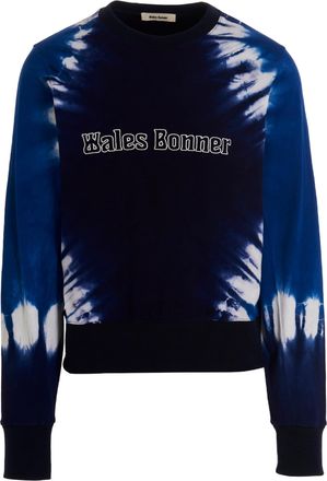 Wales Bonner Mens Logo Embroidery Tie Dye Sweatshirt
