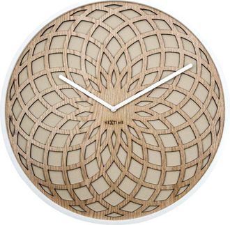 NeXtime 3149BE reloj de mesa o pared Reloj de cuarzo Círculo Beige, Blanco