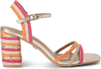 Carvela Womens Soprano Heel Sandals - Multicolour Fabric - Size UK 4