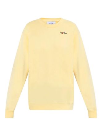 Off-white arrows-print crew-neck sweatshirt - women - Cotton - M - Yellow