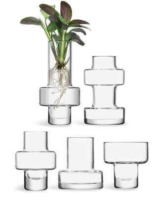 LSA International Metropole vases (set of 5) - White