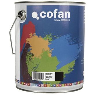 cofan Esmalte Sint&eacute;tico (4 L) Negro Mate, Esmalte Sint&eacute;tico Al Disolvente Disponible En Una Amplia Gama De Colores Y Tonalidades Fabricado A Base De Resinas