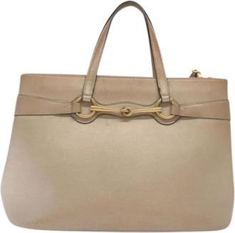 Gucci Pre-owned Handbags, female, Beige, Size: ONE SIZE Pre-owned Vintage Handbag