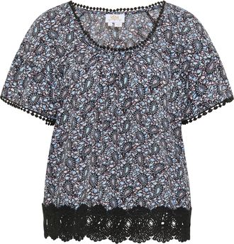 Usha Blouse shirt Dames Zwart Veelkleurig