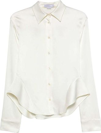 Stella McCartney Off White Slim Solid Shirt
