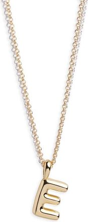 Argento Vivo Puffy A Initial Pendant Necklace in Two Tone at Nordstrom