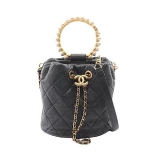 Chanel Pre-owned Matelasse Leather 2way Shoulder Bag - Dames - Pre-owned - Zwart - Maat: ONE Size Leer