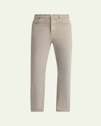 The Row Mens Siouxie Garment-Dyed Cotton Denim Jeans