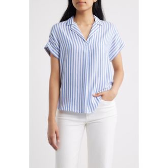 Beach Lunch Lounge Deni Stripe Shirt in Santa Cruz at Nordstrom, Size X-Large