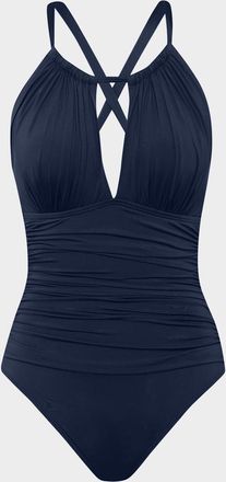 La Blanca Island Goddess Mio High-Neck One-Piece Swimsuit