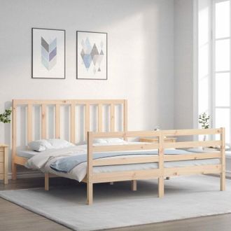 vidaXL Furniture Limited - Estructura De Cama Sin Colch&oacute;n Madera Maciza