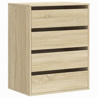 vidaXL Cajonera De Esquina Madera Ingenier&iacute;a Roble Sonoma 60x41x76 Cm Vidaxl