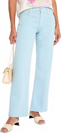 Mother Bookie Flood Jeans In The Devil May Air Blue