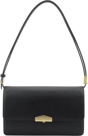 Pourchet Anjou Schoudertas - Dames - Schoudertassen - Zwart - ONE Size - Leer - Tassen