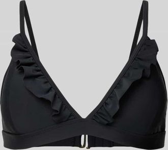 Shiwi Bikini-Oberteil mit Volants Modell Beau in Black, Gr&ouml;&szlig;e 42
