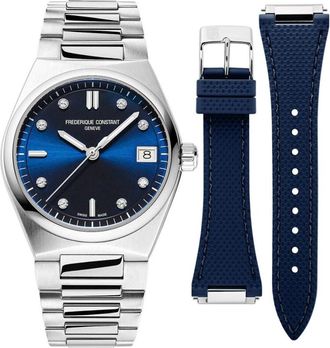 Frederique Constant Highlife Quartz - Heren - Horloges - Grijs - ONE Size - Accessoires