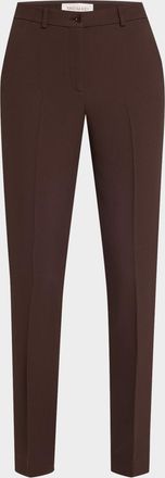 Michael Kors Samantha Double Crepe Sablé Slim-Leg Pants