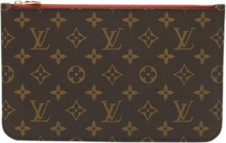 Louis Vuitton Pre-owned Clutches, female, Red, Size: ONE SIZE Pre-owned Monogram Neverfull Pouch M41177