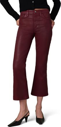 Joe's The Callie Coated High Waist Ankle Bootcut Jeans in Syrah at Nordstrom, Size 24