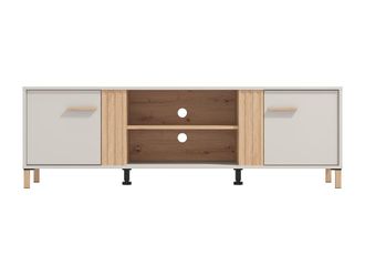 VENTE-UNIQUE.COM Mueble bajo de tv madera beige, color natural claro