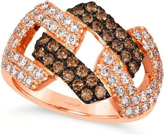Le Vian Ladies Cremebrule Rings set in 14K Strawberry Gold