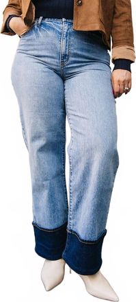 Daze Eastside High Rise Loose Jeans In Plunge