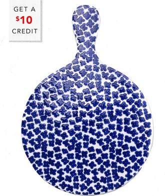 Vietri Vietri Santorini Flowers Round Cheese Board With $10 Credit