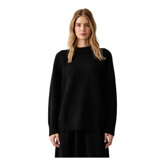 Pinko Jersey de punto con cuello redondo - Knitwear - Mujer - Negro - XS