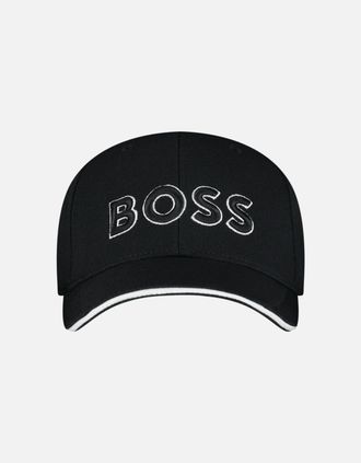 HUGO BOSS Mens Hugo Boss Logo Embroidered Cap Black