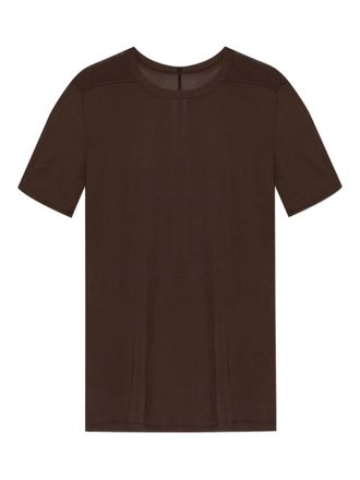 Rick Owens seam-detail T-shirt - men - Viscose/Silk - L - Brown