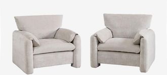 Sklum Sklum - Pack De 2 Sillones Tapizados Serra