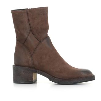 Pantanetti Schoenen, Dames, Bruin, 38 EU, Leer, Paik Enkellaars