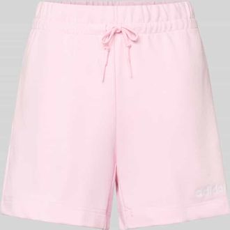 adidas Shorts mit elastischem Bund und Tunnelzug in Hellrosa, Größe XL
