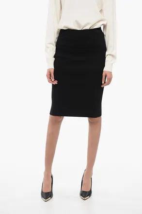 Saint Laurent Wool Pencil Skirt Saint Laurent