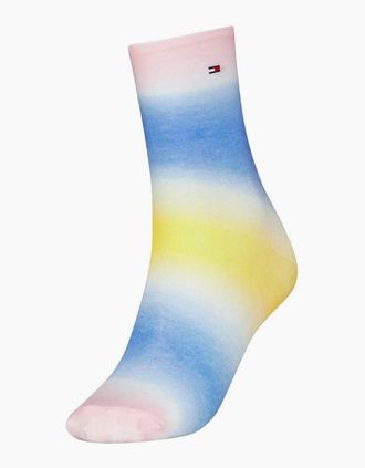 Tommy Hilfiger Womens Grad Crew Socks - Multi - Size: 4/4.5/5/2.5/3/3.5