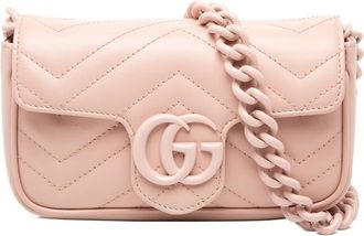 Gucci Pre-owned Gucci GG Marmont Matelasse Leather Monochrome Chain Belt Bag Ladies D4K6RA06BZZ2RTUY