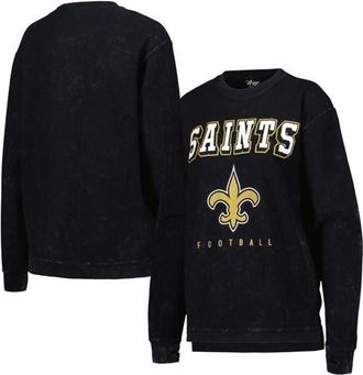 G-III 4Her by Carl Banks Womens G-III 4Her by Carl Banks Black New Orleans Saints Comfy Cord Pullover Sweatshirt at Nordstrom, Size Xx-Large