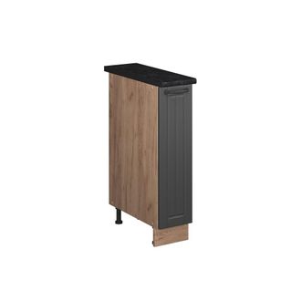 Vicco Mueble De Botica Fame-line, Gris Oscuro/roble Dorado, 20 Cm, Et Antracita, Vicco
