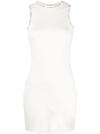 Daily Paper Clothing Mini-jurk met ronde hals - Wit