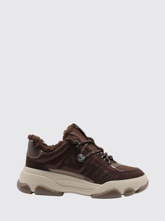Pinko Sneakers Athena in pelle effetto crackl&egrave; con interni foderati in morbido shearling