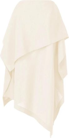 Issey Miyake All Squares Poncho - Dames - Ponchos - Wit - 2XS - Polyester - Jassen