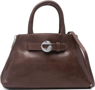 Coperni Trapezoidal Brown Calfskin Handbag