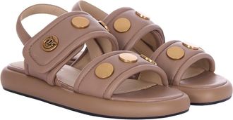 Pinko Womens Sandal Fiona Tobacco-Antique Gold Tobacco/antique