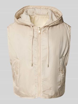 Max Mara Boxy Fit Weste mit seitlichen Knopfleisten Modell LEVANTE in Ecru, Gr&ouml;&szlig;e XXL