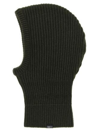 Maison Margiela Ribbed Wool-Blend Balaclava - Forest Green